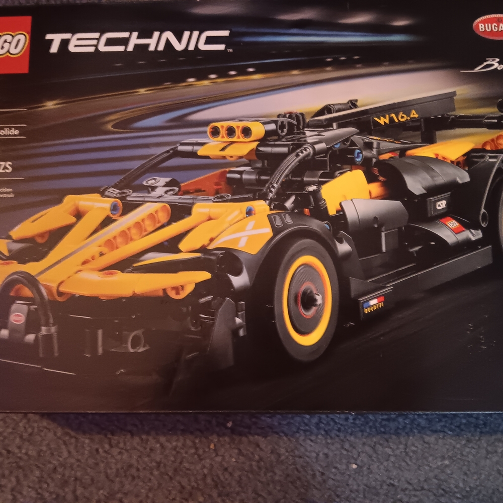 LEGO Technic Bugatti Race Car - Yellow and Black